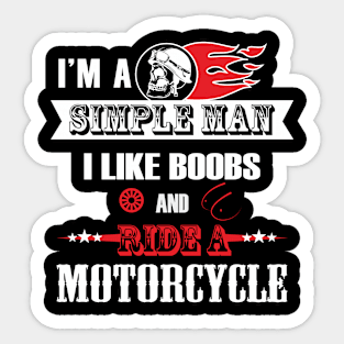 Im A Simple Man Sticker